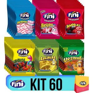 kit com 60 pacotes variados